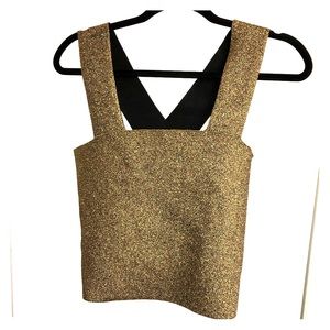 Beautiful Gianni Bini gold party top